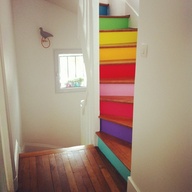 rainbow stairs